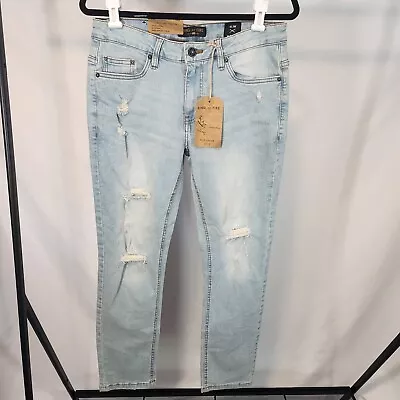 Ring Of Fire Light Wash Distressed Slim Fit Jeans Men's 31/30 NWT  • $25.99