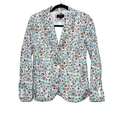 J Crew Liberty Floral Ruffle Blazer Womens Size 0 • $40