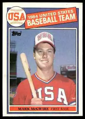 1985 Topps Mark McGwire Rookie USA #401 C39 • $3