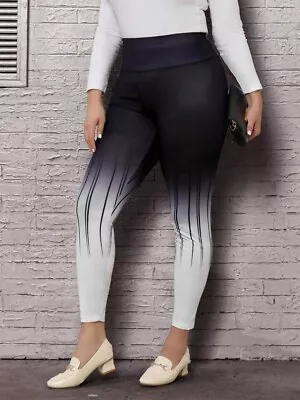 Women’s Ombre Print Stretch Leggings  2XL • $9