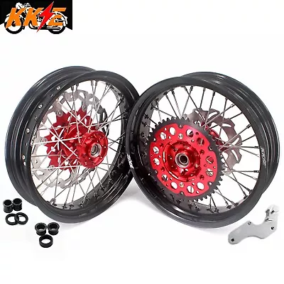 KKE 17  Supermoto Wheels For Suzuki RMZ250 2007-2024 RMZ450 2005-2024 Motard Rim • $889