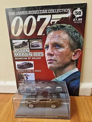 £19.99 • Buy 1/43 James Bond 007 Car Collection - Aston Martin Dbs Quantum Of Solace +mag #58