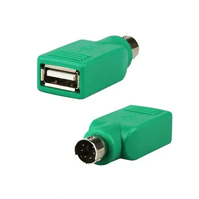 £3.29 • Buy PS/2 Male To USB Female Keyboard Mouse Adapter-For Cable Lead-PS2 6 Pin Mini DIN