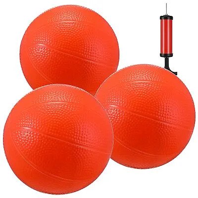 3 Pcs 5.5 Inch Mini Basketball Kids Replacement Basketball With Pump And Need... • $8.99