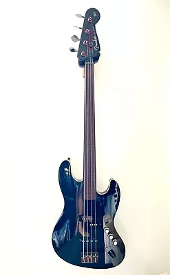 Fender Aerodyne Jazz Bass MIJ 4 String Electric Bass – 2017 – Fretless With Case • $1995