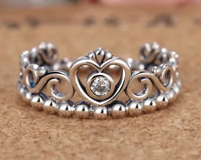 £22.99 • Buy New Genuine Pandora Ale S925 Princess Tiara Crown Women Ring Gift With Pouch