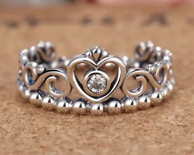 £22.99 • Buy New Genuine Pandora Ale S925 Princess Tiara Crown Women Ring Gift With Pouch