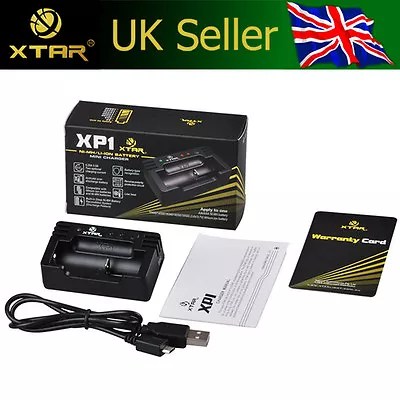 XTAR XP1 USB Charger 3.7V Li-ion/IMR 14500/16340/18350 & AAA/AA Ni-MH Batteries • £9.99