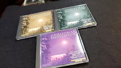 Lot Of 3 Christmas Meditation Cds Volumes 12 & 4 • $7.50