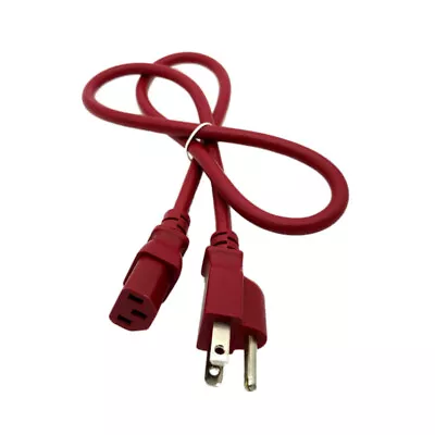 3Ft Power Cord RED For VIZIO TV VA26L VW26L VX32L VW32L VU37L VX37L VU42LF VW42L • $8.39