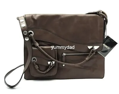 Mimco Bergman Satchel Leather Bag In Cement Bnwt Rrp$450 • $195.07