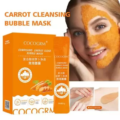 £4.62 • Buy 10packs Carrot Bubble Mask Carrot Face Mask For All Skin Types