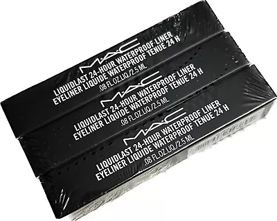 $49 • Buy Three MAC  Liquidlast 24 Hr Waterproof Liner WET ROAD EyeLiner New In Box $23 X3