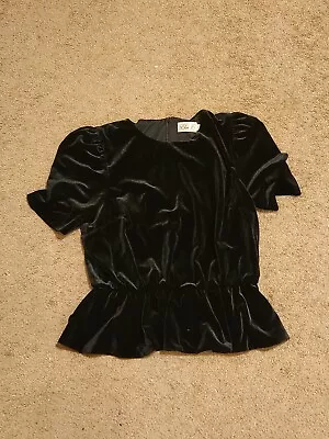 Eliza J Size Large Velvet Crop Top • $19.99