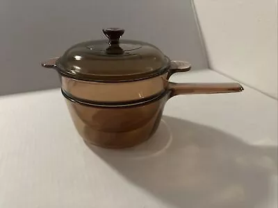 Vision Corning Ware France 1.5 L Pot V20B Amber Double Boiler Insert • $0.99