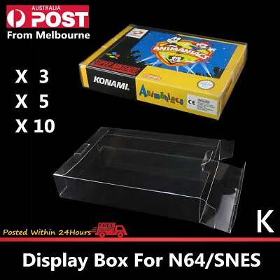 Thick GAME BOX PROTECTORS Cases Nintendo N64 / SNES BOXED • $8.79