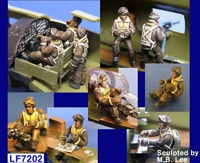 Legend 1/72 B-17 Flying Fortress Heavy Bomber Crew Set WWII (10 Figures) LA7202 • $26.95