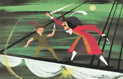 Peter Pan & Hook Sword Fight Mary Blair Concept Art Poster Print 11x17 Disney • $16.19