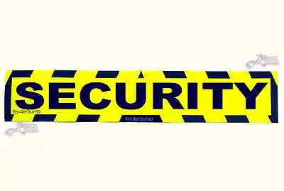 Magnetic Security Safety Sign Car Security Van Truck Shed Guard Equipment • £12.50