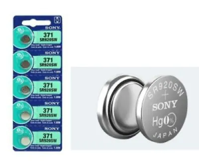 SR920SW Silver Oxide 371 Genuine Sony Watch Battery Made In JapanEXP 10/2026 • $4