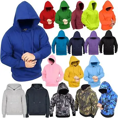 Mens Fleece Hoodie Pullover Hooded Sweatshirt Long Sleeve S/M/L/XL • $25.25