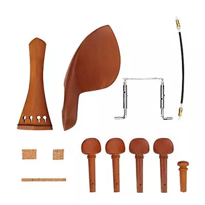 4/4 Violin Fittings 1Set Jujube Wood Violin Parts With Tailpiece Endpin Tunin... • $26.11