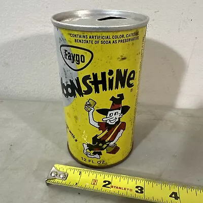 Vintage Faygo Moonshine Pull-Tab Steel Can Non-Alcoholic Drink Soda Detroit MI • $40