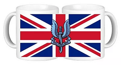 Special Air Services SAS Union Jack Military Ceramic Coffee Mug And Coaster • £9.99