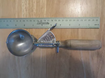 Vintage Hamilton Beach Ice Cream Scoop Model 60 Wood Handle • $6.95