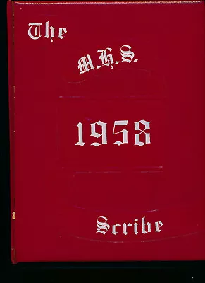 Marlette MI Marlette High School Yearbook 1958  Grades 12-K • $29