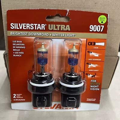 Sylvania Silverstar Ultra 9007- 55/65W Two Bulbs Halogen Head Light- • $30.49