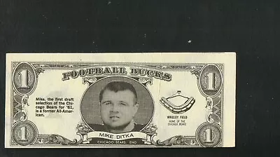 1962 Topps Bucks Football Card Insert #47 Mike Ditka-Chicago Bears Ex Card • $30
