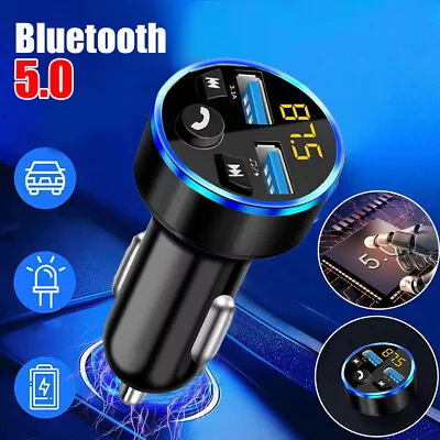 Wireless Bluetooth FM Transmitter 2 USB Car Charger MP3 Player Handsfree Car Kit • $5.27