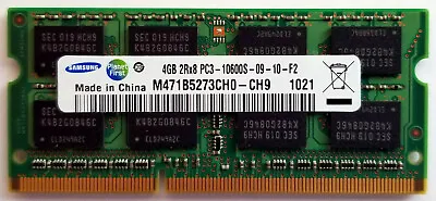 4GB Samsung 1333 MHz Laptop DDR3 RAM - 204-pin SODIMM PC3-10600S • £7.50