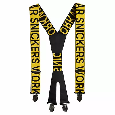 £38.95 • Buy Snickers Workwear Suspenders Braces Belt Work Trousers Yellow Black Mens Logo