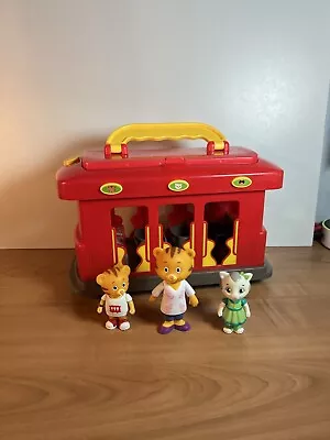 DANIEL TIGER'S NEIGHBORHOOD Trolley Toy With 3 Action Figures • $14.99