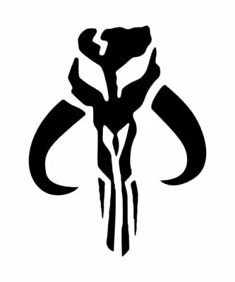 Mandalorian Mythosaur Symbol Logo Decal Sticker For Wall Door Gaming Laptop • £2.99