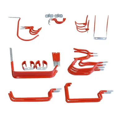 30pc Hook Set Garage Shed Bike Garden Hose DIY Tools Ladders Hooks Storage • £10.95