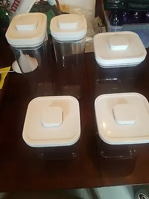 Set Of 6 Oxo Canisters Used Good Deal  • $88.77