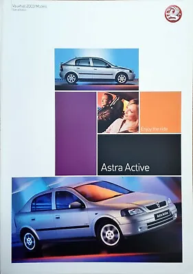 Vauxhall Astra Active Special Edition Brochure 2003 .  • $8.77