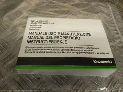 Kawasaki ZX10-R ZX10R Ninja ABS Italian Maintenance Manual Handbook • £14.99