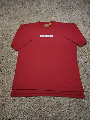 Vintage Mossimo T Shirt Large Mens Red Short Sleeve Embroidered Crew Neck Y2K  • $40