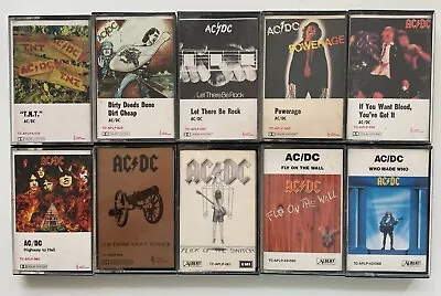 AC/DC Cassette Tapes - Assorted-choose From The List - Redundancy Records • $33