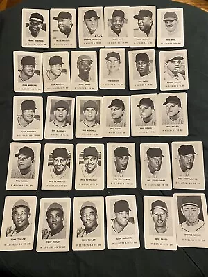 1970 Milton Bradley Baseball Game Card Lot Of 52 Mays Rose Reggie Seaver Banks • $10.50