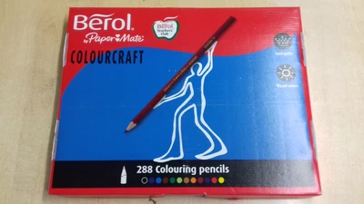 £27.43 • Buy Berol Colourcraft Coloured Pencils, Assorted Colours, Pre Sharpened, Class Pack 