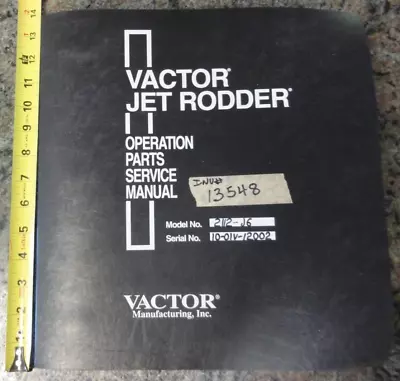 $39.99 • Buy Vactor Jet Rodder Operations Safety Manual