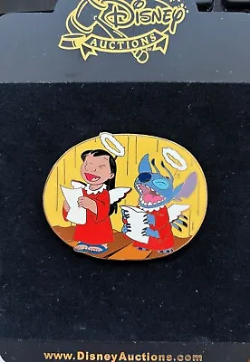 Disney Auctions Lilo And Stitch Singing Christmas Holiday Choir LE 100 Jumbo Pin • $149.99