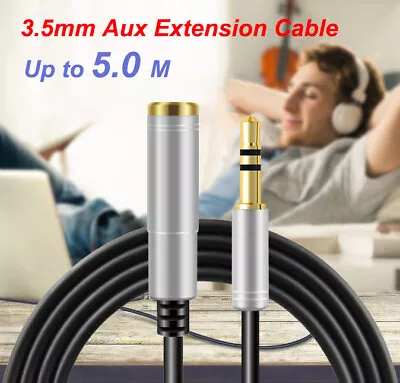 3.5mm Audio Cable Aux Extension Cable Male To Female Headphones Earphones Cable • $4.99