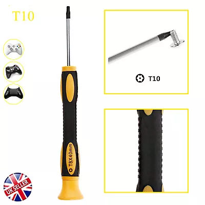 T10 Torx Star Magnetic Security Tamperproof Screwdriver Tool XboxOne 360 PS3/4 • £1.99
