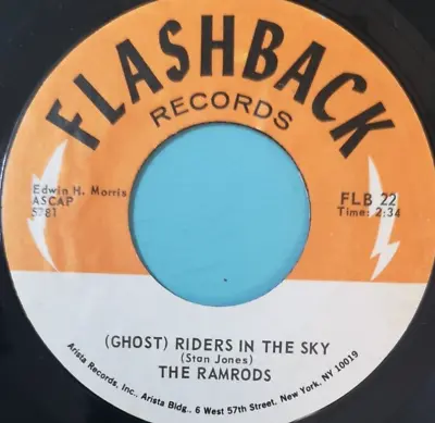 £4 • Buy The RAMRODS - US Styrene Reissue:Ghost Riders In The Sky/Zig Zag Flashback FLB22